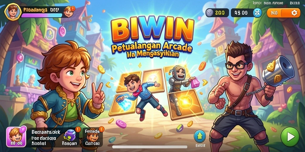 Tampilan antarmuka permainan BIWIN yang menarik dan mudah dinavigasi.
