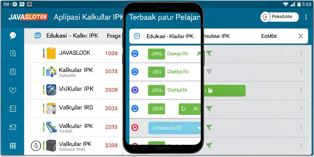 Tampilan antarmuka JAVASLOT88 yang sederhana untuk menghitung IPK.