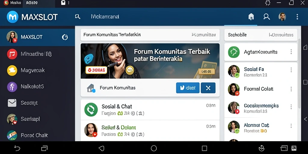 Antarmuka utama MAXSLOT yang interaktif dan user-friendly.